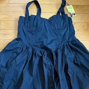 Women’s Corset Mini Dress Future Collective with Jenee Naylor Black size 18